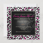 PixDezines diy 2012 graduation, cheetah Kaart (Achterkant)