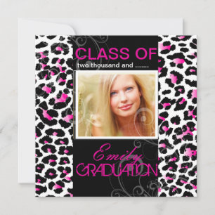 PixDezines diy 2012 graduation, cheetah Kaart