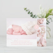 PixDezines diy accent kleur/geboorteaankondiging Aankondiging (Staand voorkant)