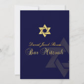 PixDezines DIY ACHTERGROND/CLASSIC GOLD/BAR MITZVA Kaart (Achterkant)