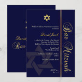 PixDezines DIY ACHTERGROND/CLASSIC GOLD/BAR MITZVA Kaart (Voorkant / Achterkant)