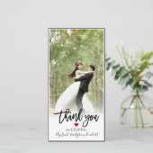 PixDezines DIY achtergrond/dank u bruiloft foto Bedankkaart (Staand voorkant)