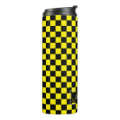 PixDezines DIY Achtergrond/Geruit Thermosbeker (Gedraaid links)