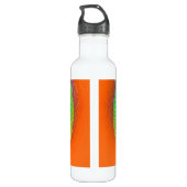 PixDezines diy achtergrond kleur/pauw oog Waterfles (Achterkant)