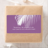 PixDezines DIY achtergrond kleur! witte palmschijf Etiket (Insitu)