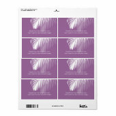 PixDezines DIY achtergrond kleur! witte palmschijf Etiket (Full Sheet)