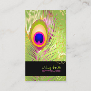 PixDezines DIY achtergrond/pauw+filigraan wervelin Visitekaartje