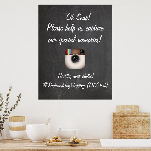 PixDezines DIY-alkboard/Instagram Poster (Keuken)