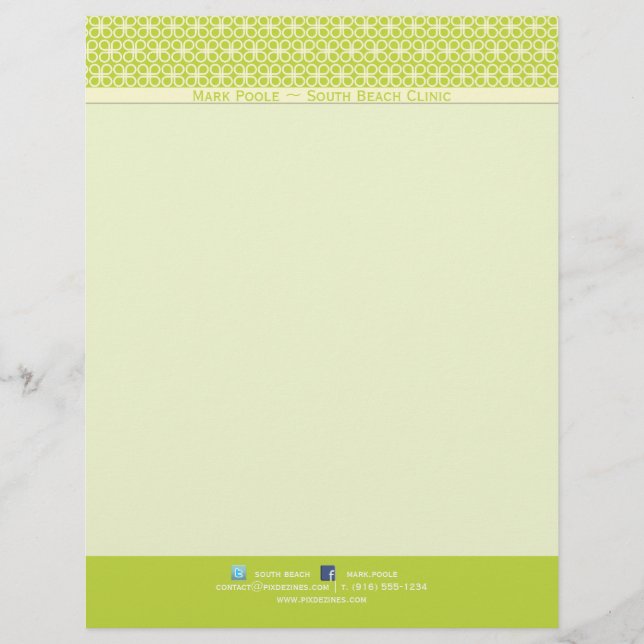 PixDezines diy background color/clovers Briefhoofd (Voorkant)