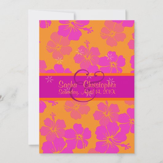 PixDezines diy background, passion roze hibiscus Kaart (Voorkant)