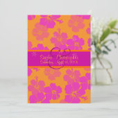 PixDezines diy background, passion roze hibiscus Kaart (Staand voorkant)