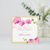 PixDezines diy background/roze orchid Kaart (Staand voorkant)