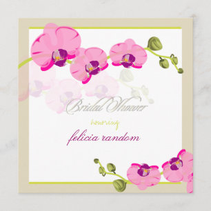 PixDezines diy background/roze orchid Kaart