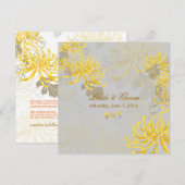 PixDezines diy background/yellow mums Kaart (Voorkant / Achterkant)