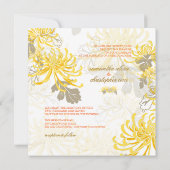 PixDezines diy background/yellow mums Kaart (Achterkant)