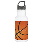 PixDezines DIY basketbal Waterfles (Voorkant)