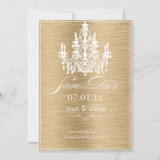 PixDezines diy color/chandelier/save date Save The Date (Voorkant)