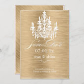 PixDezines diy color/chandelier/save date Save The Date (Voorkant / Achterkant)