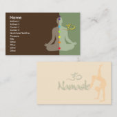 PixDezines diy color+fonts meditatie+om symbool Visitekaartje (Voorkant / Achterkant)