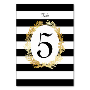 PixDezines DIY Color/Gold Olive Branches/Table No. Kaart