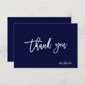 PixDezines DIY Color/Monogram Hartelijk dank/plat Bedankkaart (Voorkant / Achterkant)