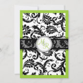 PixDezines diy color/pavo damask Kaart (Voorkant)