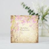 PixDezines DIY +floral Save The Date (Staand voorkant)