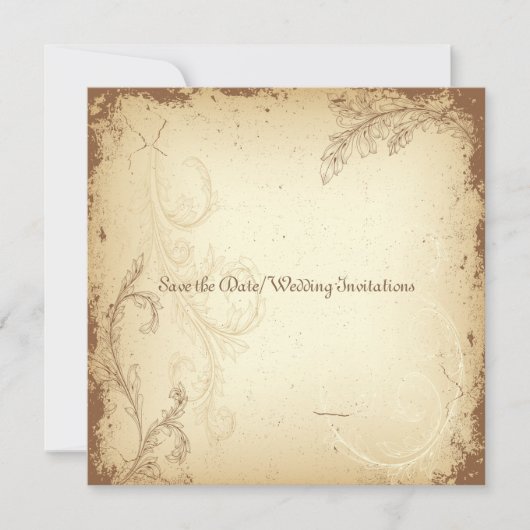 PixDezines DIY +floral Save The Date (Voorkant)