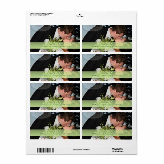 PixDezines DIY foto adresetiketten Etiket (Full Sheet)