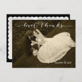 PixDezines DIY foto bedankt Briefkaart (Voorkant / Achterkant)