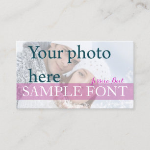 PixDezines DIY foto+fonts Visitekaartje