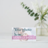 PixDezines DIY foto+fonts Visitekaartje (Staand voorkant)