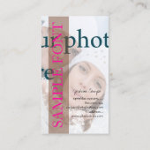 PixDezines DIY foto+fonts Visitekaartje (Achterkant)