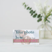 PixDezines DIY foto+fonts Visitekaartje (Staand voorkant)