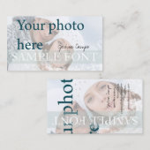 PixDezines DIY foto+fonts Visitekaartje (Voorkant / Achterkant)