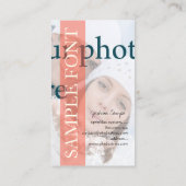 PixDezines DIY foto+lettertypen Visitekaartje (Achterkant)