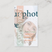 PixDezines DIY foto+lettertypen Visitekaartje (Achterkant)