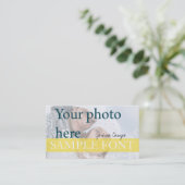 PixDezines DIY foto+lettertypen Visitekaartje (Staand voorkant)