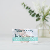 PixDezines DIY foto+lettertypen Visitekaartje (Staand voorkant)