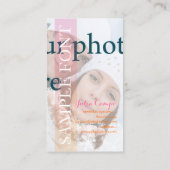 PixDezines DIY foto+lettertypen Visitekaartje (Achterkant)