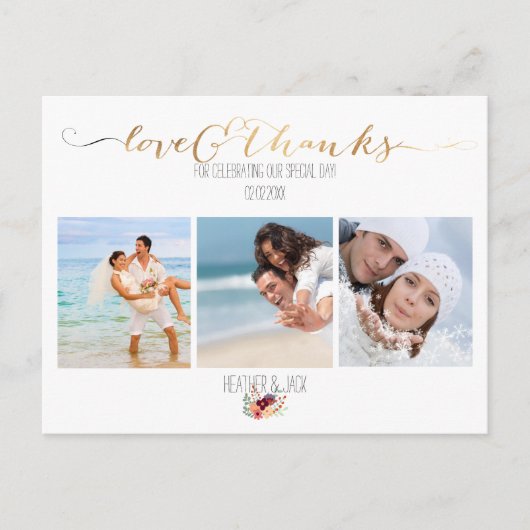 PixDezines DIY foto's dank u Briefkaart (Voorkant)