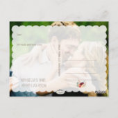 PixDezines DIY foto's love+bedankt/gold+script Briefkaart (Achterkant)