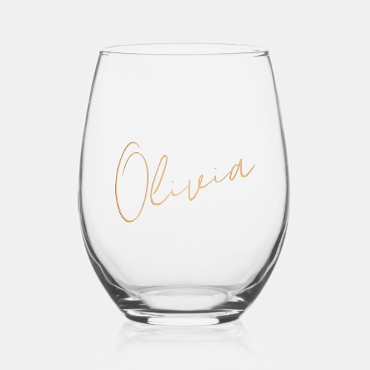 PixDezines DIY kleur Aangepaste Wijn Tumbler Wijnglas Zonder Voet (Voorkant)