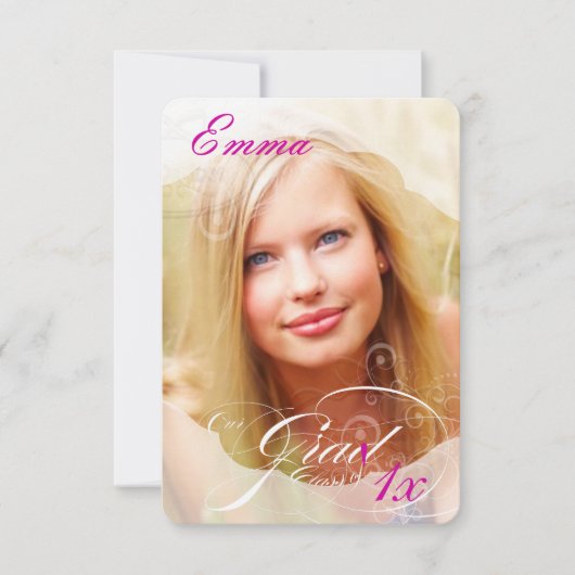 PixDezines DIY-kleur/Afstuderen/foto-Lijst Kaart (Voorkant)