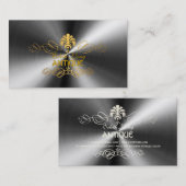 PixDezines diy kleur/antiek rollen faux metal Visitekaartje (Voorkant / Achterkant)