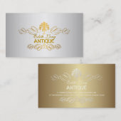 PixDezines diy kleur/antiek rollen faux metal Visitekaartje (Voorkant / Achterkant)