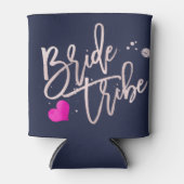 PixDezines DIY Kleur Blush Roze Bruid Tribe Blikjeskoeler (Voorkant)