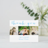 PixDezines DIY kleur/bruiloft dank u/leuk script Briefkaart (Staand voorkant)
