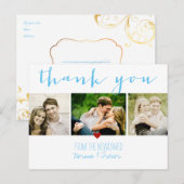 PixDezines DIY kleur/bruiloft dank u/leuk script Briefkaart (Voorkant / Achterkant)