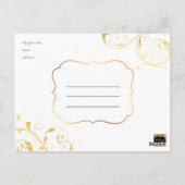 PixDezines DIY kleur/bruiloft dank u/leuk script Briefkaart (Achterkant)